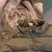 Cappottino imbottito con pelliccia bambina