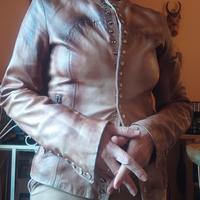 Giacca biker vera pelle nappa taglia 40