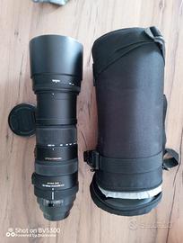 obiettivo sigma apo 150-500 mm f 5/6:3