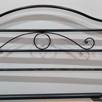 letto in ferro 1 piazza e mezzo con doghe e matera