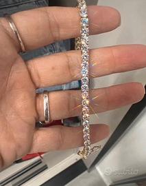 Tennis moissanite - braccialetto unisex