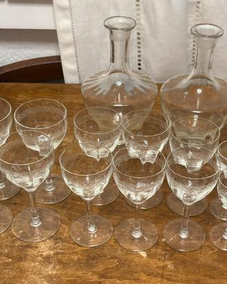 Servizio Baccarat fine ‘800 Acqua Vino liquore