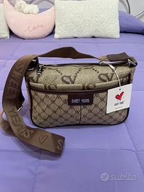 Borsa tracolla marrone Sweet Years