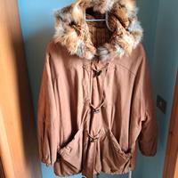 Giubbotto parka in nabuk