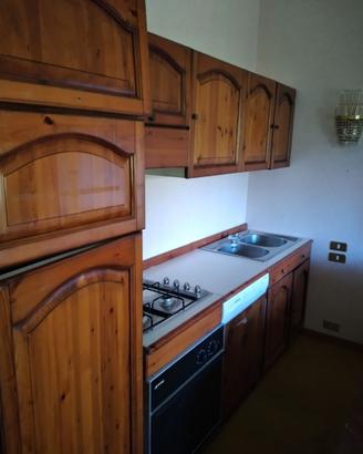 Cucina completa in Noce 270x60x190