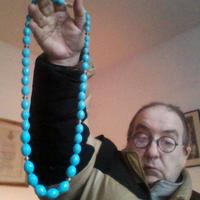 collana simil turchese 80 cm