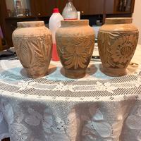 Vasi intarsiati antichi di terracotta n 3 colle