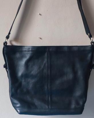 Borsa a tracolla pelle nera