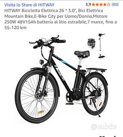 Hitway bici elettrica 26