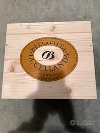 Set 3 pz cassette vino legno vuote