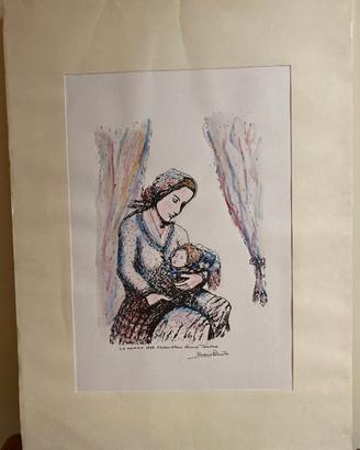 dipinto "La mamma" di Mario Rizzati