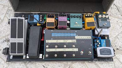 Pedaliera per chitarra custom con switch looper