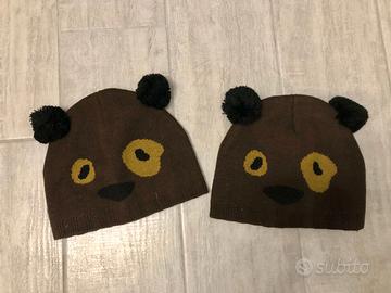 Cappello Zuccotto con faccia da orso