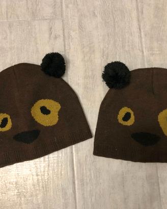 Cappello Zuccotto con faccia da orso