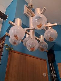 Lampadario Mazzega Murano  6 luci vintage