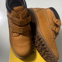 Scarponcini bimbo col cuoio mis 35