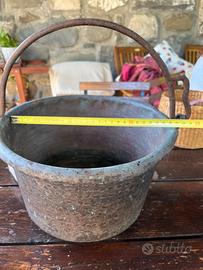 Paiolo in rame fine/primi 900