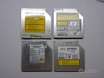 Lotto di 4 Masterizzatori DVD per Notebook (IDE)