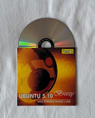 CD installazione Linux Ubuntu 5.10 vintage