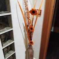 Vaso Coin anfora in vetro satinato altezza 50cm