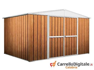 Box in lamiera di Acciaio 360x260cm fin legno