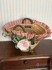 Dolce & Gabbana borsa mini bag borsetta paglia