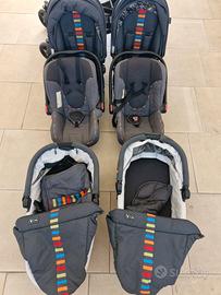 Passeggino Trio Gemellare marca ABC 