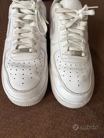 Sneaker NIKE AIR FORCE 1, bianche, mis. 45