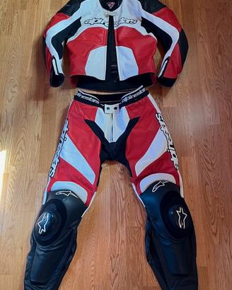TUTA IN PELLE ALPINESTARS TG.52