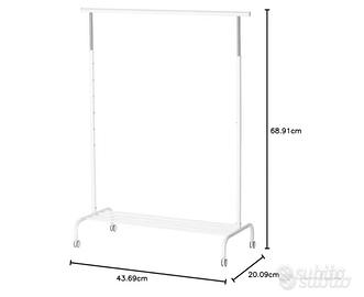 Appendiabiti IKEA RIGGA bianco