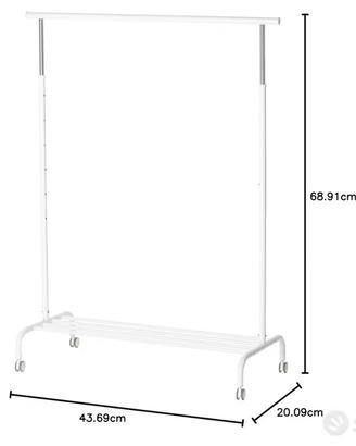 Appendiabiti IKEA RIGGA bianco
