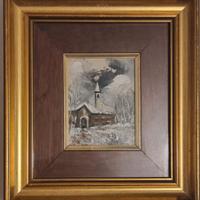 Quadro olio Del Grande Egidio