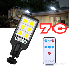 Faretto Da Esterno Con Luce Led Pannello Solare