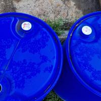 Bidone in Plastica Blu Cilindrico