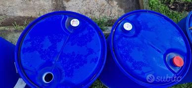 Bidone in Plastica Blu Cilindrico