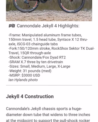 Cannondale Jekyll 4