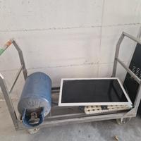 carrello in acciaio inox