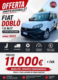Fiat DOBLO' 1.6 MJT 5 POSTI AUTOCARRO