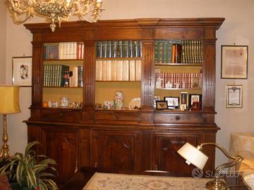 Libreria in noce fine 800