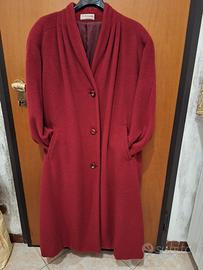 capotto lungo vintage 80% pura lana vergine 