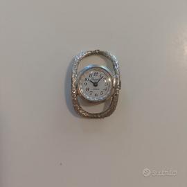 Orologio vintage Furier 17 Rubis Incabloc argento 