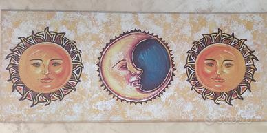 Quadro sole e luna