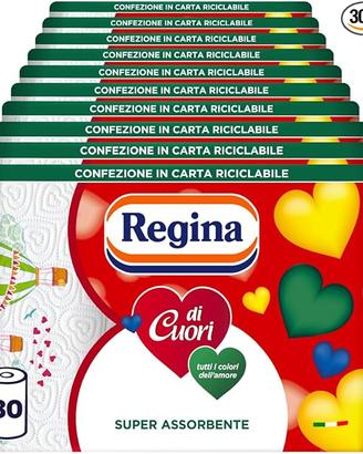 Regina di Cuori Carta Cucina, Confezione da 30 Rot