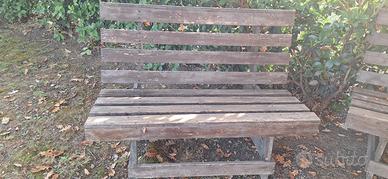 panchine di legno