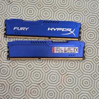 Ram Kingston HyperX Fury DDR3 4GB x 2 (8GB Totali)
