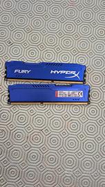 Ram Kingston HyperX Fury DDR3 4GB x 2 (8GB Totali)
