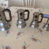 Set Alessi Ceffettiere 9090 acciaio inox 4pz nuove