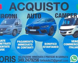 Acquistiamo auto/camper/furgoni