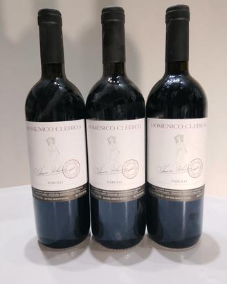 tre bottiglie Domenico clerico Barolo 2002