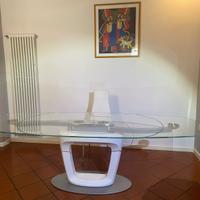 Tavolo Calligaris in cristallo temperato